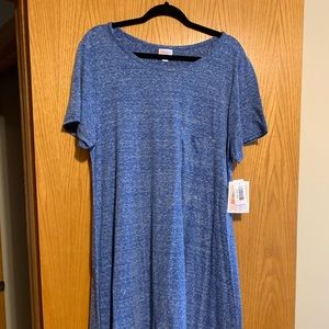 2XL Heathered Blue Swing Dress - NWT